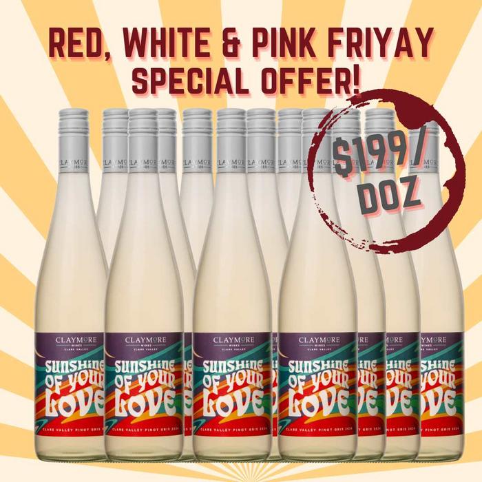 claymore wines clare valley adelaide hills pinot gris sunshine of your love