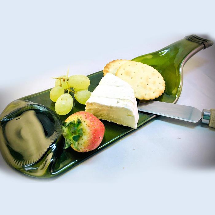 Upcycled bottle Cheese Platter