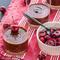 Chocolate pots de creme with Partner Shiraz poached cherries