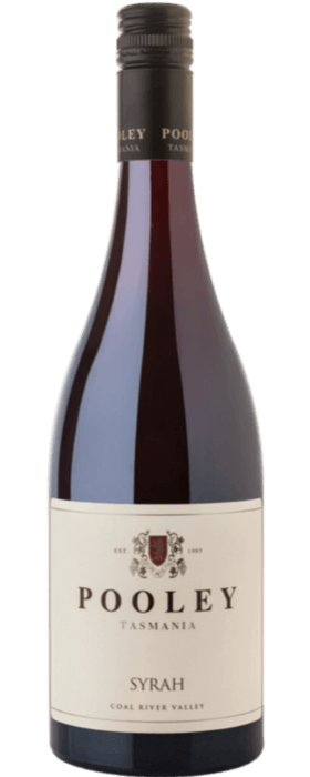 A bottle of Pooley Syrah with no vintage