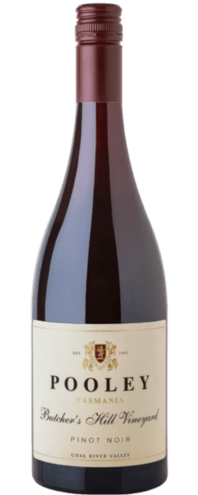 A bottle of Butcher's Hill Pinot Noir with no vintage