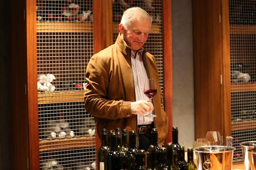 Tony hosting a blending session at Sanguine Estate