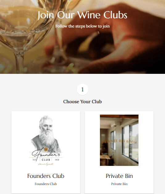 Sign Up Wine Club