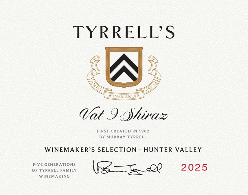 2025 Vat 9 Shiraz label