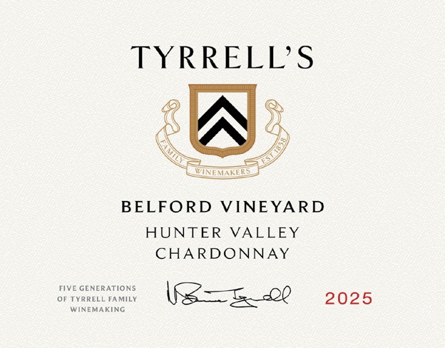 Belford Vineyard Hunter Valley Chardonnay label