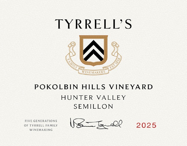 Pokolbin Hills Vineyard Hunter Valley Semillon label