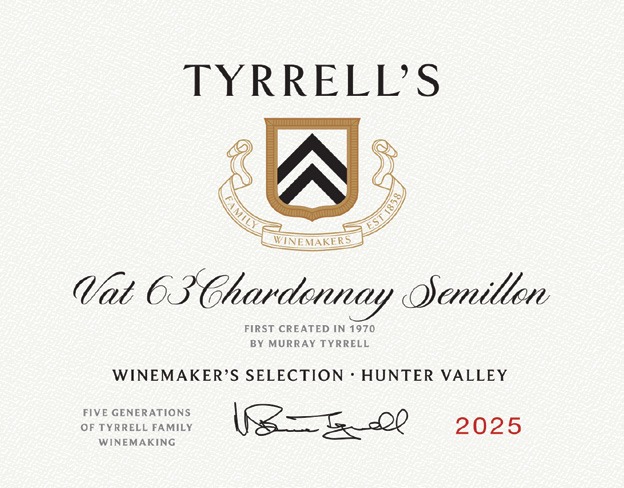 2025 Vat 63 Chardonnay Semillon label