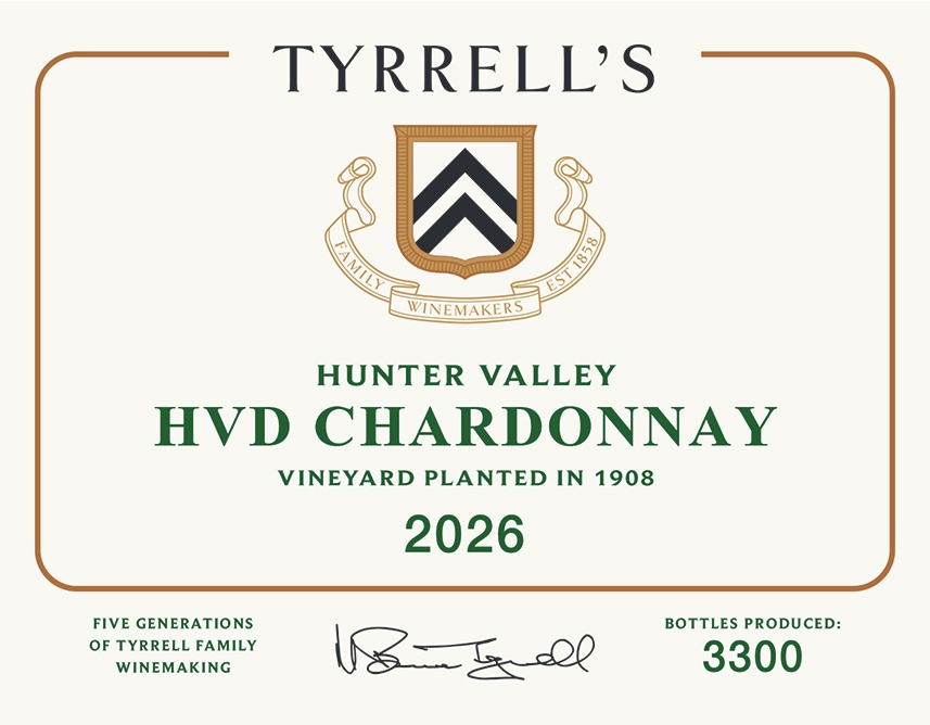 2026 HVD Chardonnay label