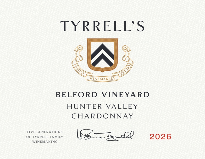 Belford Vineyard Hunter Valley Chardonnay label