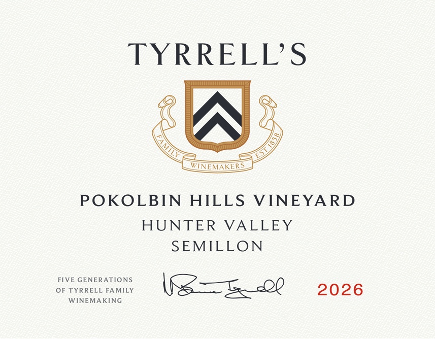 Pokolbin Hills Vineyard Hunter Valley Semillon label
